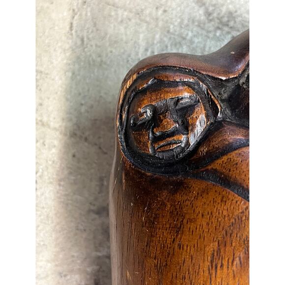 Vintage Arias Wood Carving Sculpture Woman & Child, 10" - Picture 11 of 16